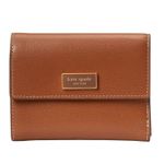 Kate Spade NWT Bifold Flap Wallet All Spice Cake Snap Closure Zip Coin Pouch Photo 1