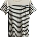 La Ligne NWOT La Linge Edie Striped Cotton Knit Ivory/Navy Stripe Mini Dress Photo 2
