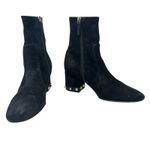 Valentino Garavani Rockstud Boots Booties Suede Black Size 36.5 US 6.5 Photo 3