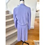 Source Unknown Vintage 1950s Lavender Purple Knit Sweater & Skirt Beaded Bow Set Photo 1