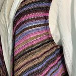 Umgee Purple Multicolor Stripe Crochet Knit Casual Vest Fringe BOHO S/M Photo 7