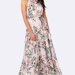 South Moon Under NWT a la playa Floral Halter Flowy Maxi Dress Photo 0