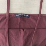 Brandy Melville Burgundy Halter Top Photo 3