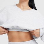 Oner Active ALL DAY LIGHTWEIGHT OVERSIZED V-NECK SWEATSHIRT Photo 4