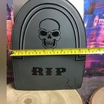 Party City Halloween tombstone crossbody RIP bag -New Photo 2