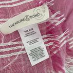 Treasure & Bond  Pink Fringe Cotton Blend Scarf Wrap NWOTS Photo 4