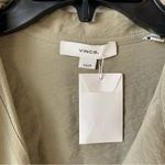 Vince  Soft Utility‎ Shirt Dress Light Sea Fern Green XS Photo 4