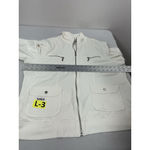 Womans Style & Co Sport Sweatshirt Jacket 1X White Full Zip Mock Neck Photo 4