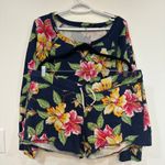 Ralph Lauren Polo  Womens Lounge Set XL Tropical Short Sweatshirt Cotton Photo 0