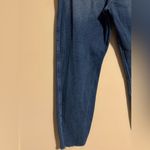 Hollister EUC Ultra High Rise Dark Wash Raw Hem Ripped Mom Jeans size 11R Photo 7