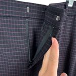 Liverpool Jeans Company Liverpool NWT Black Burgundy Checkered High Rise Straight Leg Trousers 12 Tall Photo 4