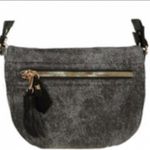 David Jones saddle bag style cross body bag NEW Gray Photo 2