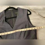 White House | Black Market  Navy Blue Denim Sleeveless Sheath Dress Zip Size 4 Photo 6