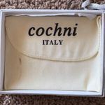 COCHNI Italy Silver Braided Leather Coin Pouch Small Zip Pouch Wristlet Dust Bag Photo 13