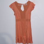 Women’s Sincerely Jules Peach mini dress summer beach wedding brunch girly Pink Size M Photo 1