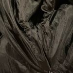 JouJou Black Faux Leather Moto Bomber Jacket Knit Cowl Neck Mob Wife Size Medium Photo 6