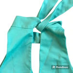 Tyche Teal Mock VNeck Sleeveless Mini Dress Size Small Photo 6