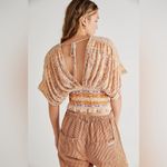 Free People  Next Vacation Top, Ivory Combo Size XS New w/Tag Photo 1