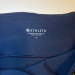 Athleta  Stealth Skort‎ Navy Blue White Striped Size Large Athletic Skirt Shorts Photo 3