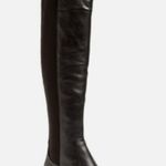 Andora OTK Boots Black Leather Stretch Louise et Cie 7M Photo 13