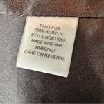 Dolce Cabo Faux Fur & Faux Leather Drape Vest Size S – Black/Gray Black Photo 15