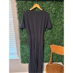 Pact  Revive Deep-V Black Jumpsuit Size Small Photo 2