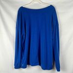 Zella  Blue Long Sleeve Crew Neck Top 2X Photo 1