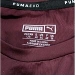 Puma  Top Womens L Large Burgundy Athletic‎ Shirt Oversized NEW NWT Photo 2
