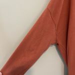 Pact Women’s M/L Airplane Cardigan Open Front Burnt Orange Rust Organic Cotton Size undefined Photo 6