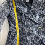 Alex Evenings  snake print sheer lightweight blazer, lined size Small Photo 10