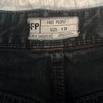 Free People Black Denim Shorts Photo 1