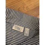 LOGO By Lori Goldstein  Stripe Button Down Ruffled Hem Tank Top Size XS Photo 2