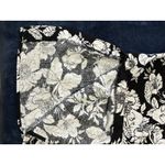 Old Navy Black and White Floral Skirt Back Zip Side Split Size Medium (G4) Photo 5