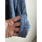 Talbots  Blue Tweed Open Front XL Plus Size Preppy Classic Mature Chic Work Wear Photo 3