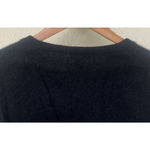 Y2K Only Mine Sweater Women's XS 2 Ply Cashmere Black V Photo 3