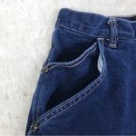 Vintage 50s Bareback Tapered Leg Cuffed Mom Jean Rockabilly Dark Wash Size 0 Blue Photo 5