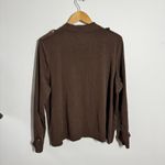 Misook  Double Knit Breasted Jacket Blazer Women XL Chocolate Brown Old Money Photo 1