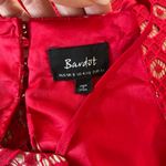 Bardot  Red Lace Embroidered Sheath Dress Size 4/XS- Lipstick Red Photo 4