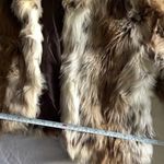 Vintage Dollhouse Outwear Women's Faux Fur Puffy Coat Jacket Sz L Western 98790 Brown Size L Photo 8