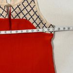 THML  Vibrant Red Mini Dress with Patterned Neckline Photo 4