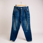 Zena Jeans Womens Blue High Waist Tapered Leg‎ Pleated Vintage Denim Pants 16 Photo 10
