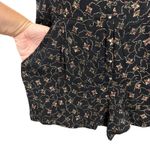 Free People Women's Floral PrintRomper Button Front Short Sleeve Black Size S Photo 4