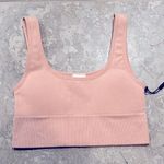 DKNY  Support Yoga Boat Neck Running Bra, Rosewater Pink, Size XS New w/Tag Photo 3