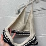 Sincerely Jules NWT  Cream and Black Knit Halter Top Photo 2