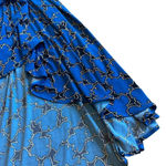 Vicky Tiel Blue Print Wrap Photo 4