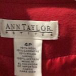 Ann Taylor Petites Red Winter Coat wool & Cashmere Size undefined Photo 3