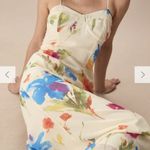 RIHOAS Women's Beige Floral Slip Maxi Dress 3 Red Size L Photo 3