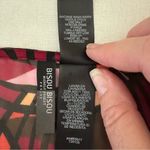 Bisou Bisou  Red and Brown Wrap Blouse Long Sleeve‎ Photo 5