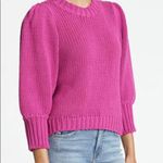 Pistola Gabbie wild orchid puff sleeve chunky knit sweater Photo 1
