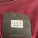 Andrew Marc Marc New York Burgundy Wine Ruched Long Sleeved Blouse Size M Photo 4